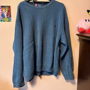 Vintage CHAPS Blue Cozy Men’s Sweater